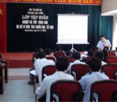 Tổ chức Lớp tập huấn nghiệp vụ tiếp công dân và xử lý đơn thư khiếu nại, tố cáo cho cấp xã, phường, thị trấn