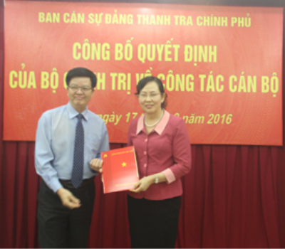 Công bố quyết định của Bộ Chính trị đối với đồng chí Lê Thị Thủy