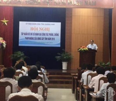 Tập huấn Bộ chỉ số đánh giá công tác phòng, chống tham nhũng cấp tỉnh năm 2018